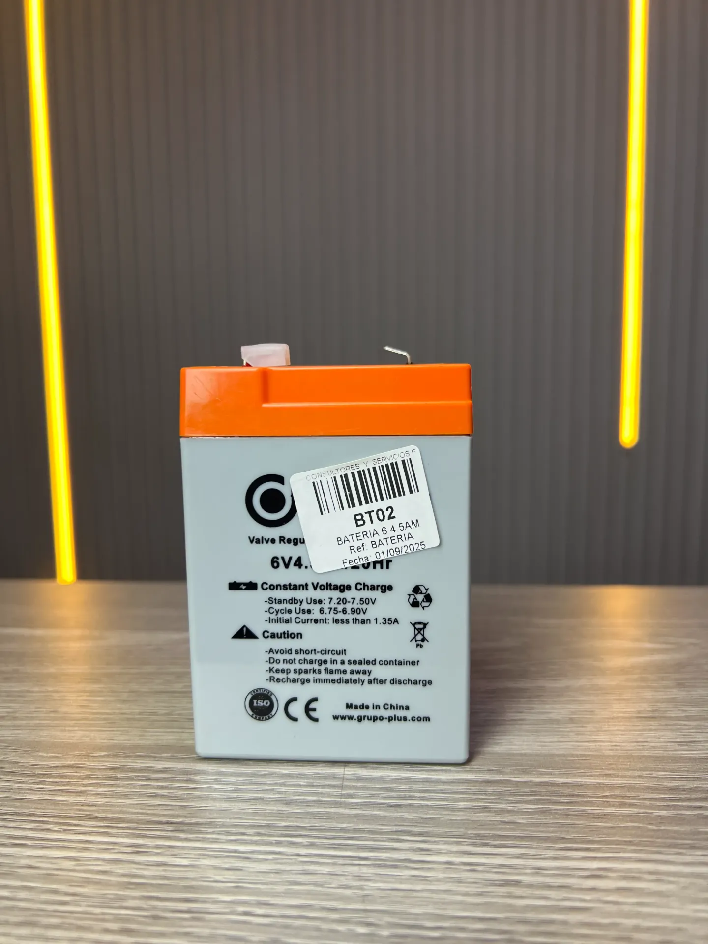 BATERIA 6V 4.5AH