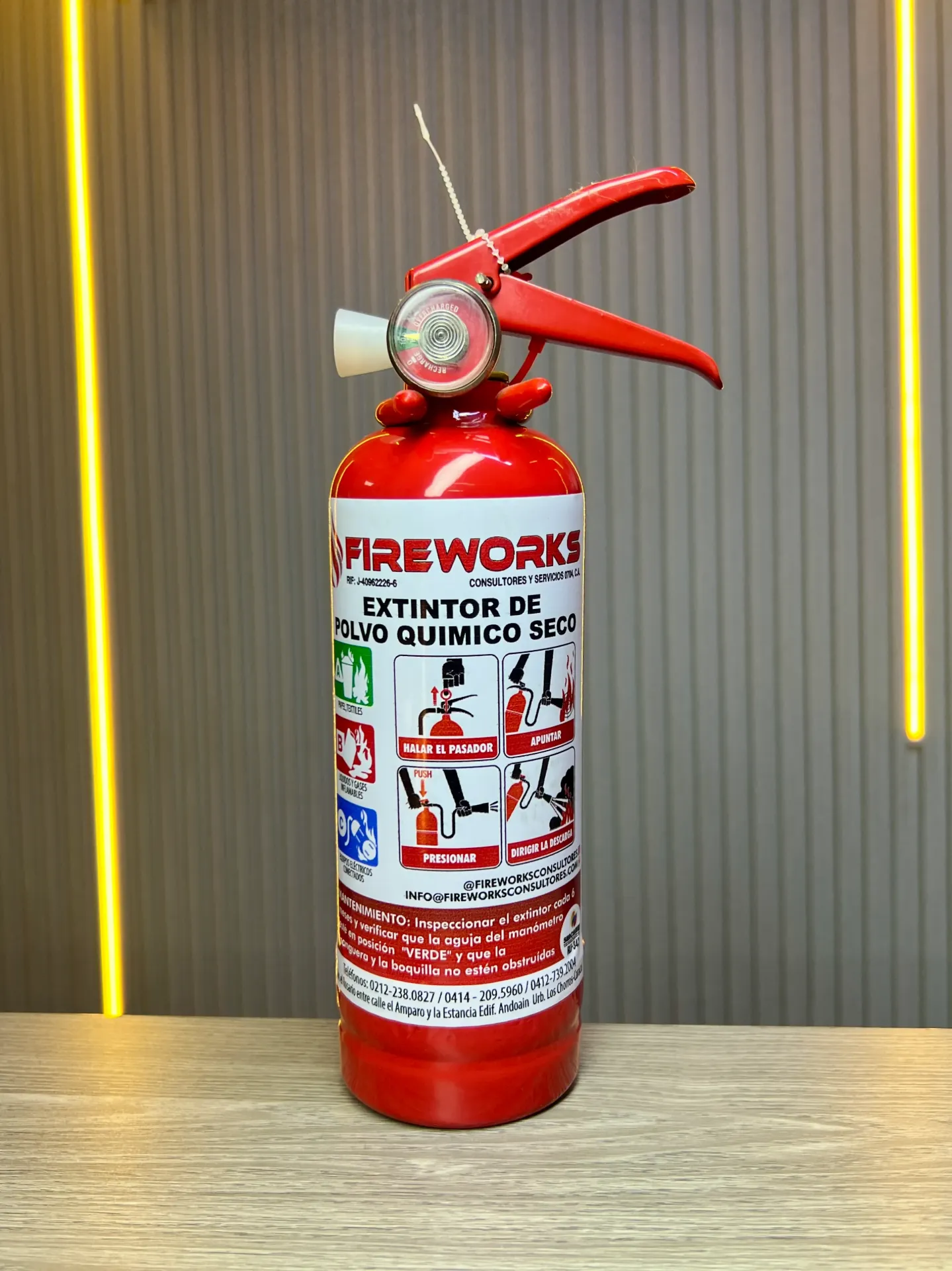 Extintor Fireworks de 1 libra PQS
